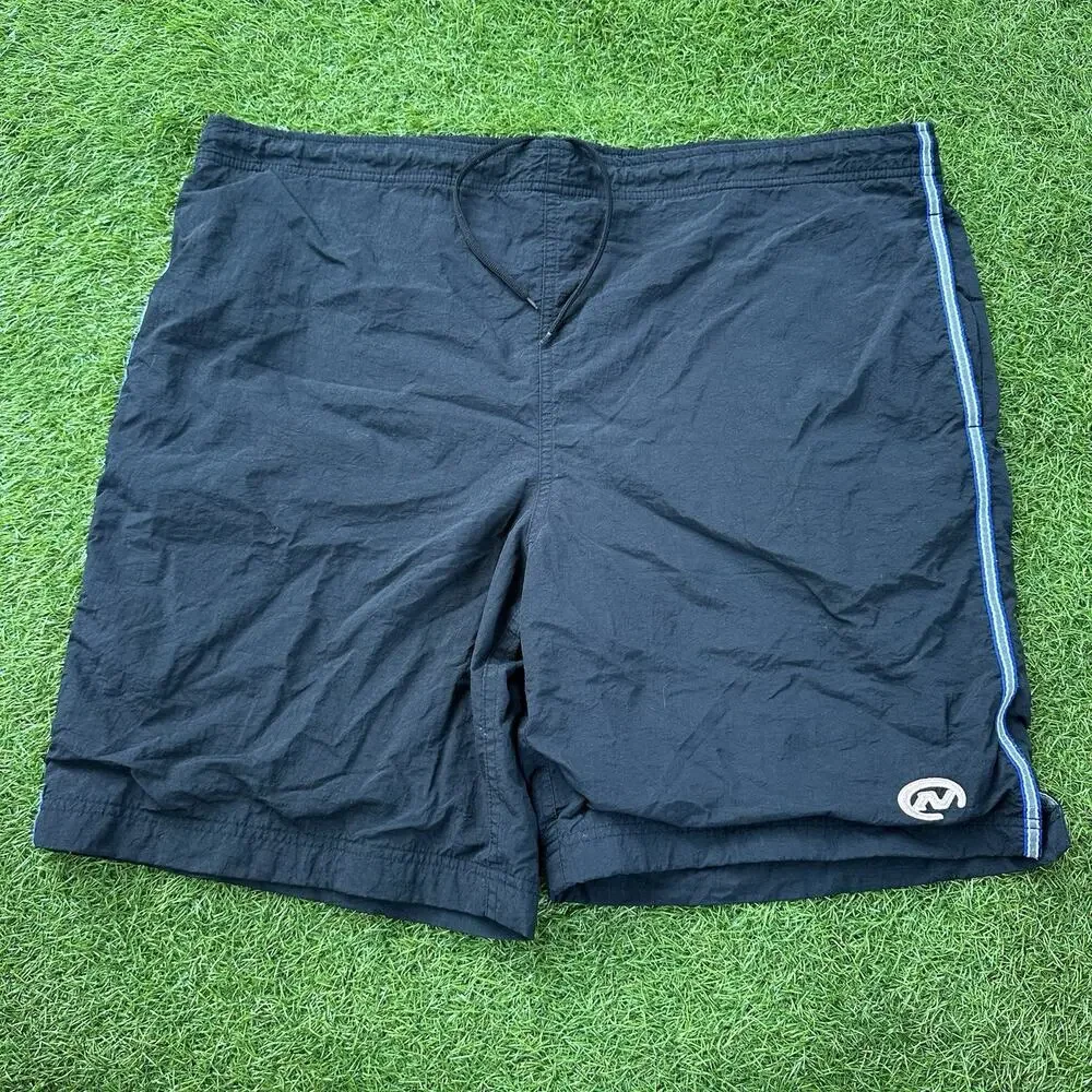 Vintage Y2K Old Navy Board Shorts Mens Large Black‎ Mesh Lined Retro Surf Swim